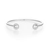Reflections: Sterling Silver Mirror Finish Dome Cuff Bracelet Modern
