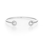 Reflections: Sterling Silver Mirror Finish Dome Cuff Bracelet Modern